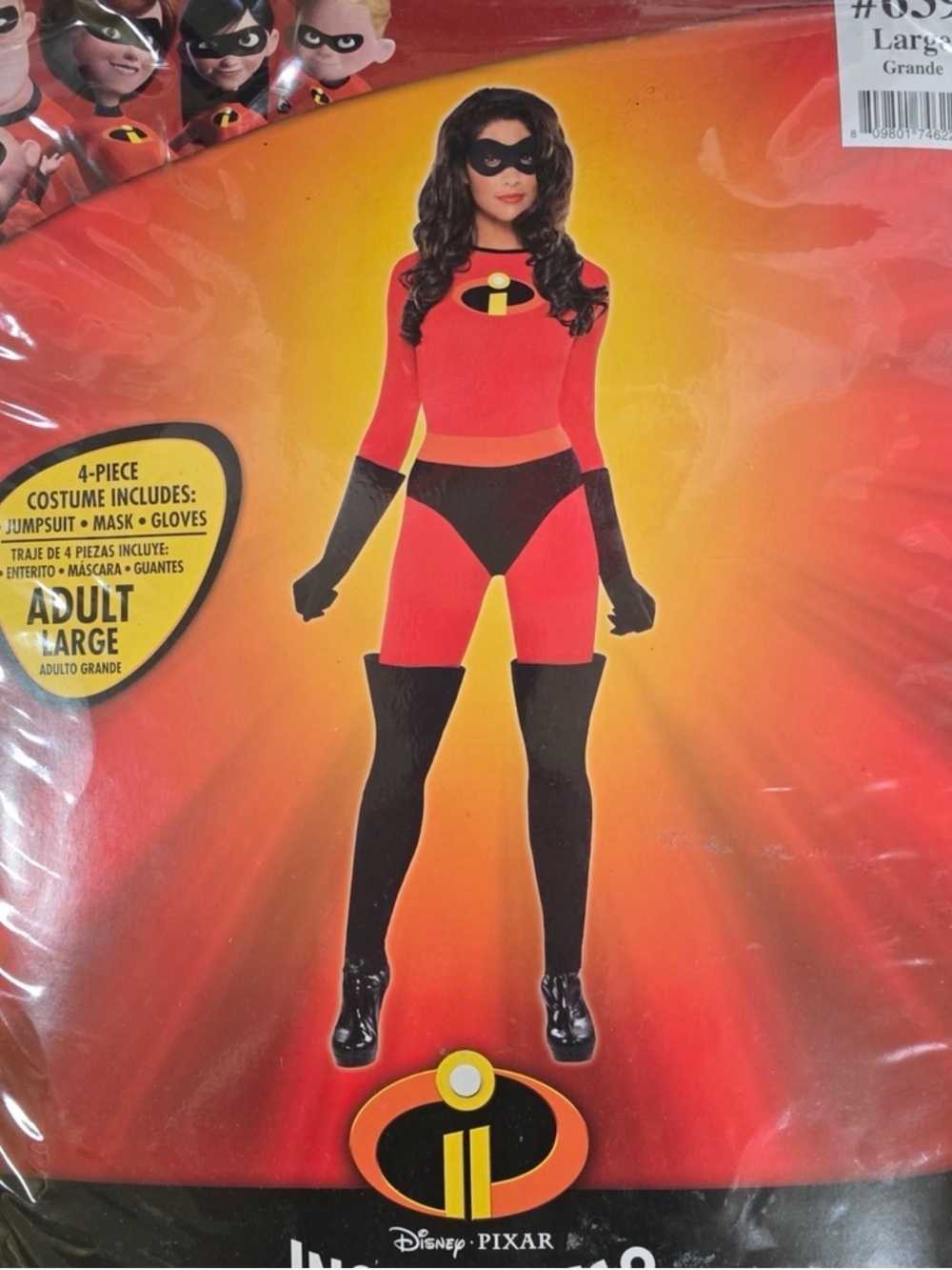 Used Incredibles Red & Black Women Costume